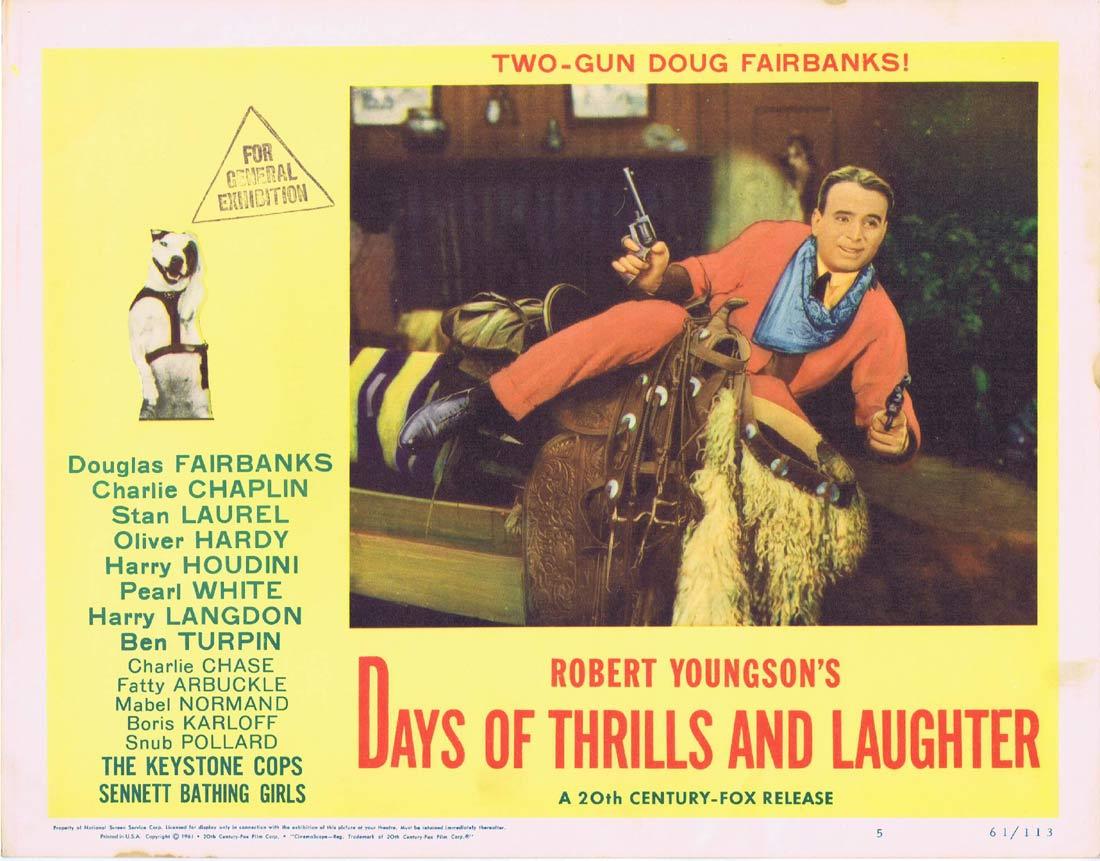 DAYS OF THRILLS AND LAUGHTER Lobby Card 5 Douglas Fairbanks