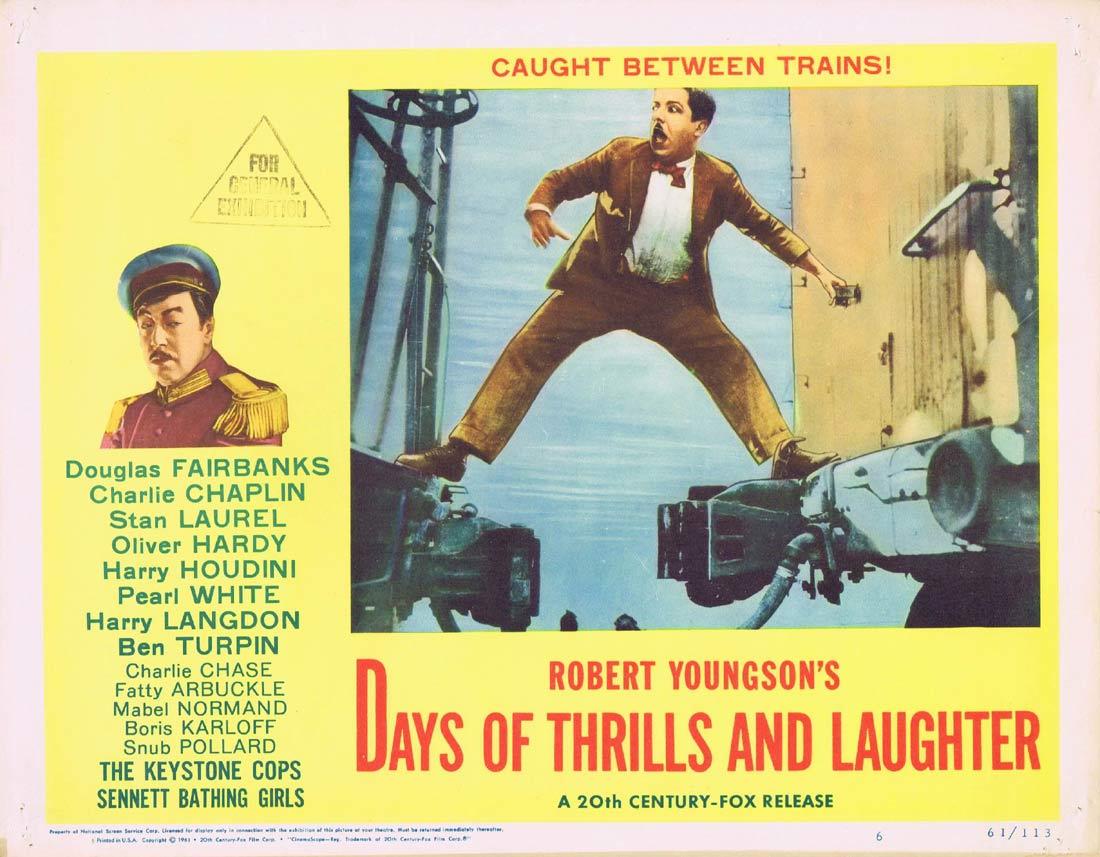 DAYS OF THRILLS AND LAUGHTER Lobby Card 6 The Keystone Cops