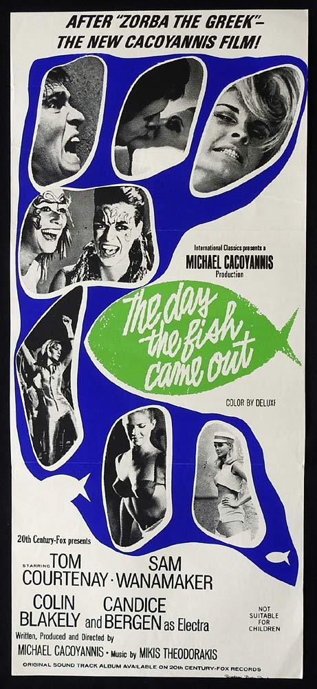 THE DAY THE FISH CAME OUT Original Daybill Movie Poster Tom Courtenay Sam Wanamaker