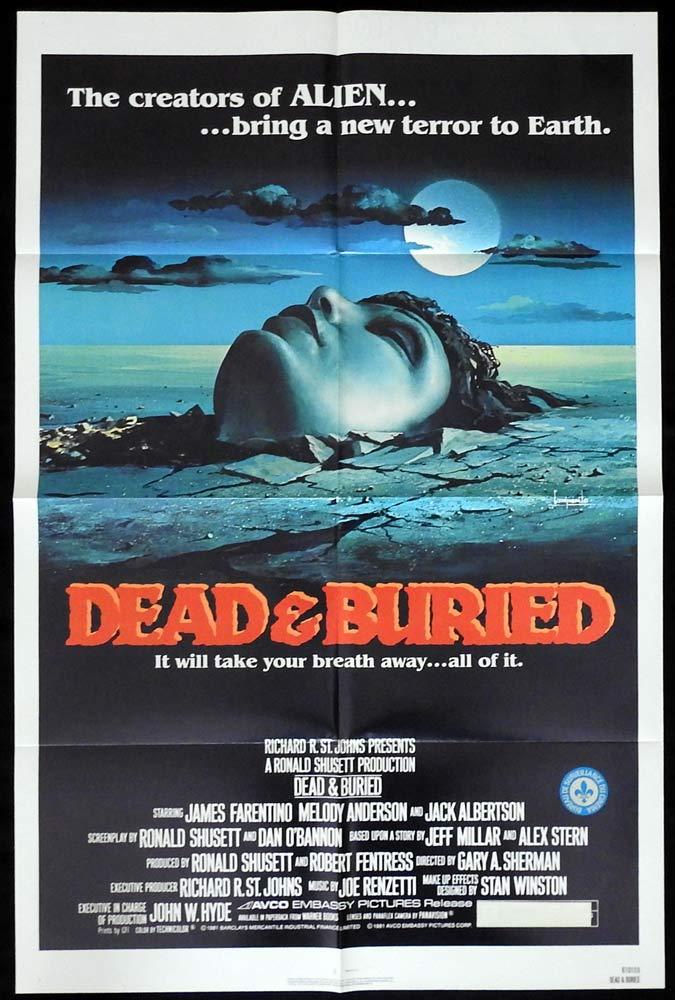 DEAD AND BURIED Original One sheet Movie Poster James Farentino Horror
