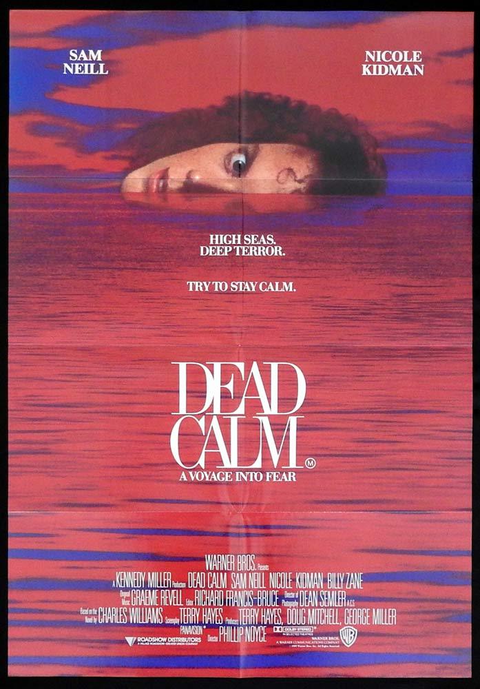 DEAD CALM Original One sheet Movie poster Nicole Kidman Sam Neill
