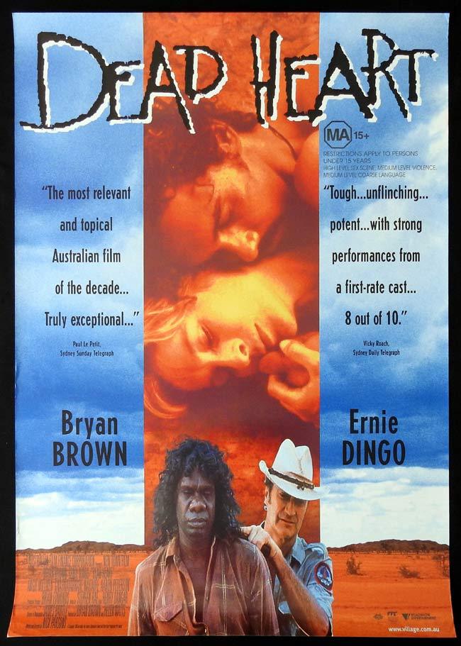 DEAD HEART Original One sheet Movie poster Bryan Brown Ernie Dingo David Gulpilil