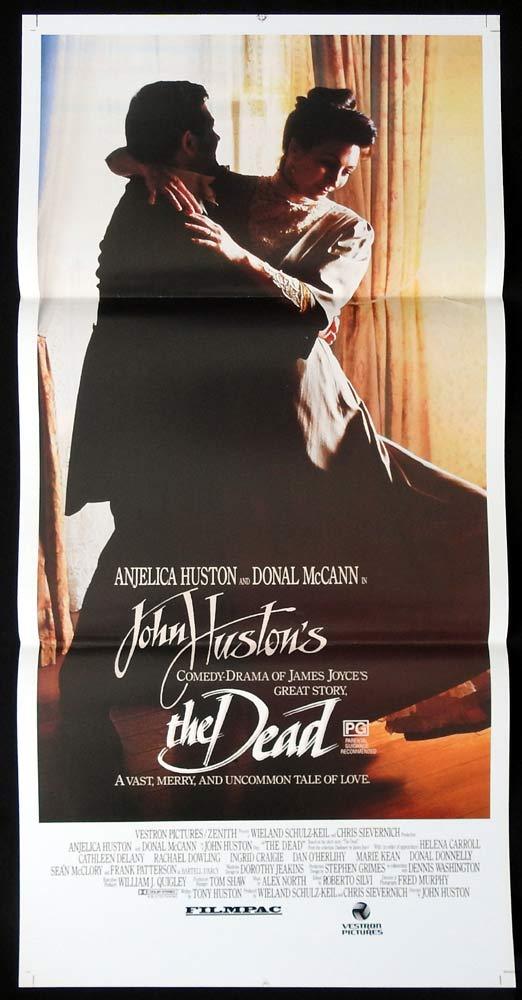THE DEAD Original Daybill Movie Poster Anjelica Huston Donal McCann James Joyce