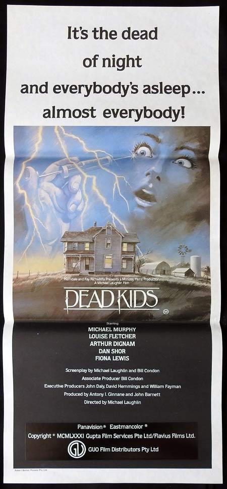 DEAD KIDS Original Daybill Movie Poster Horror Slasher Michael Murphy