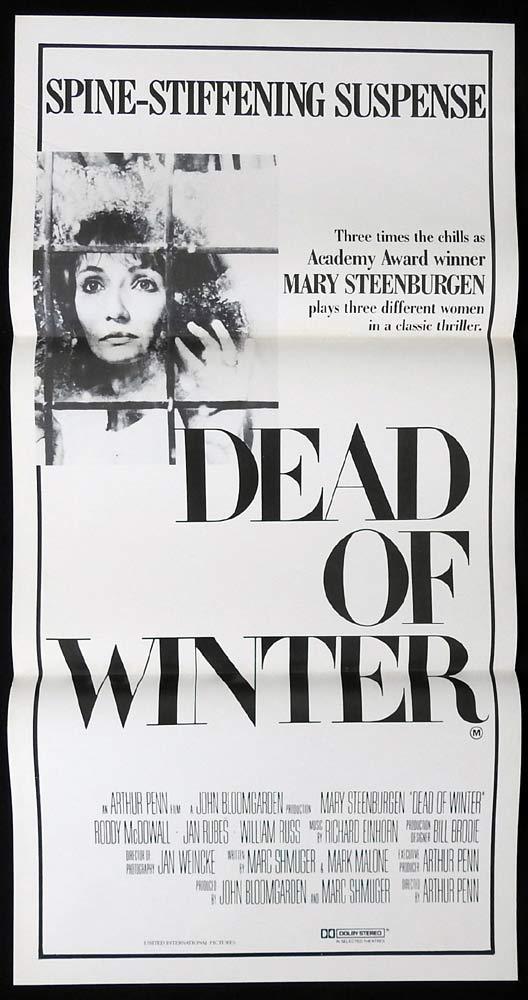 DEAD OF WINTER Original Daybill Movie Poster Mary Steenburgen Jan Rubes