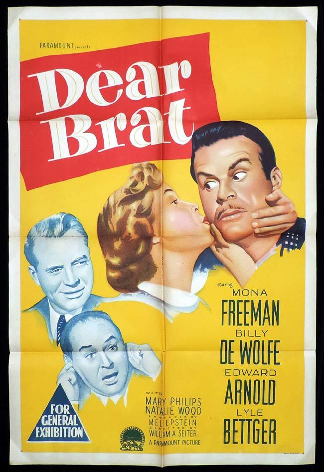 DEAR BRAT One Sheet Movie Poster Edward Arnold