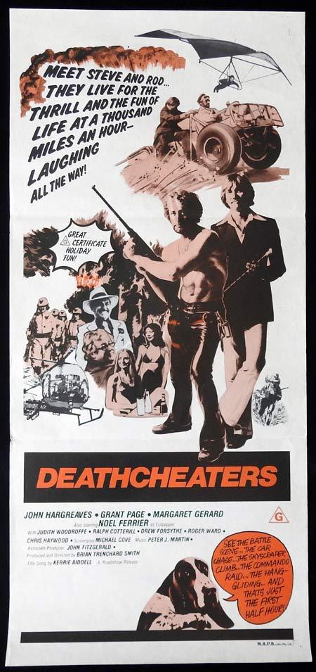 DEATHCHEATERS Original Daybill Movie Poster 1976 John Hargraeves