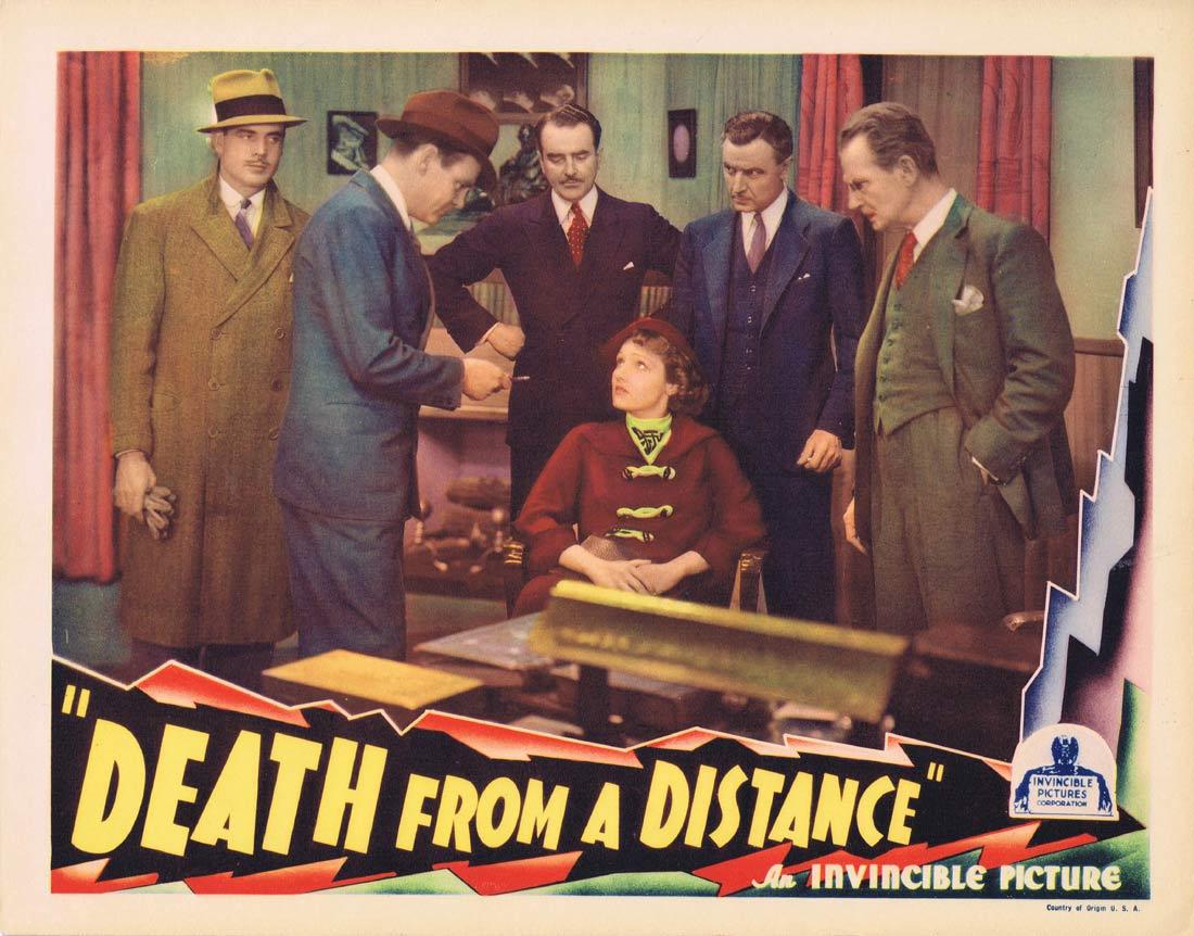 DEATH FROM A DISTANCE Lobby Card Russell Hopton Lola Lane George F. Marion |1935