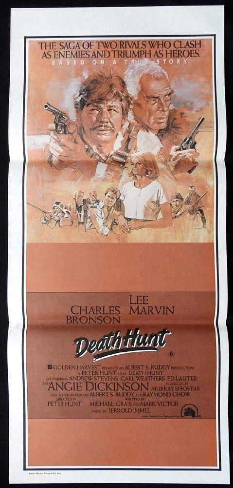DEATH HUNT Original Daybill Movie Poster Charles Bronson Lee Marvin Ed Lauter