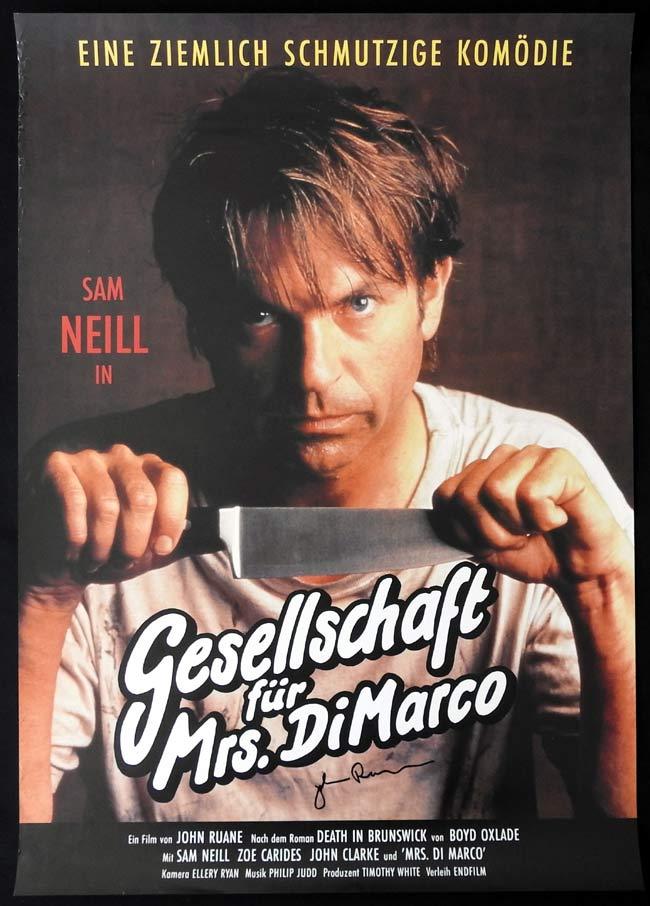DEATH IN BRUNSWICK Original German One sheet Movie poster Autograph
