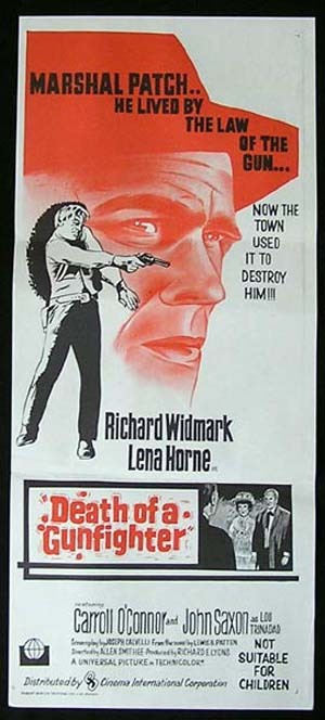 DEATH OF A GUNFIGHTER Daybill Movie poster Don SiegelWestern