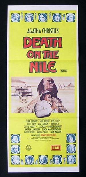 DEATH ON THE NILE Daybill Movie poster Agatha Christie Peter Ustinov