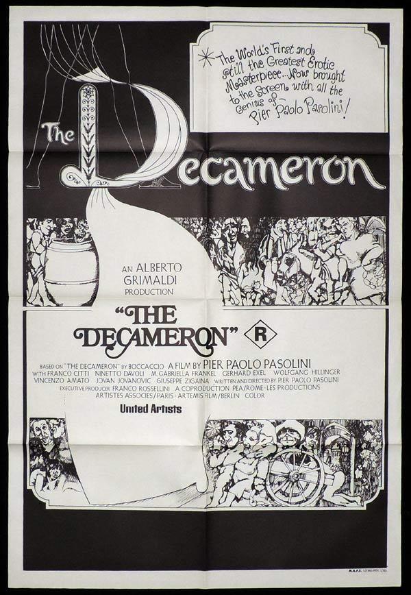 THE DECAMERON One Sheet Movie Poster Silvana Mangano Pier Paolo Pasolini