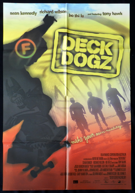 DECK DOGZ Sean Kennedy Movie Poster SKATE BOARD Australian One sheet Folded