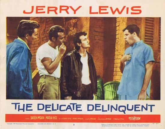 DELICATE DELINQUENT 1957 Jerry Lewis ORIGINAL US Lobby card 3