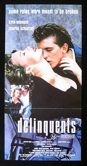 THE DELINQUENTS Original Daybill Movie Poster 1989 Kylie Minogue