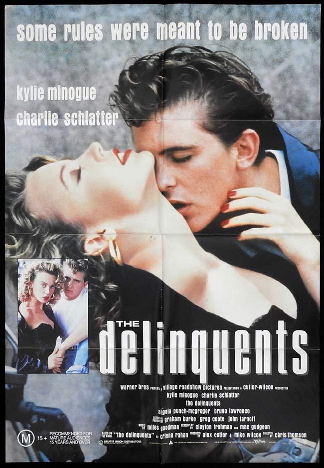 THE DELINQUENTS Original One sheet Movie Poster Sexy Kylie Minogue