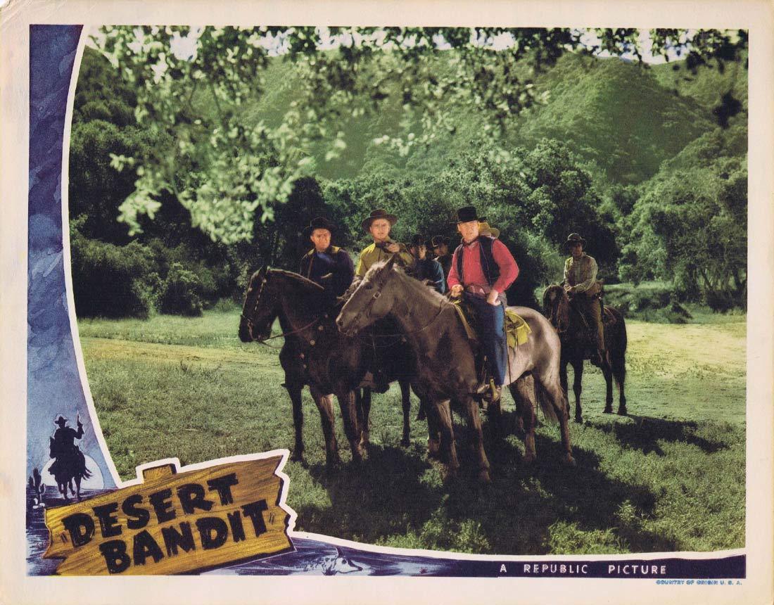 DESERT BANDIT Original Lobby Card Don “Red” Barry Lynn Merrick William Haade 1941