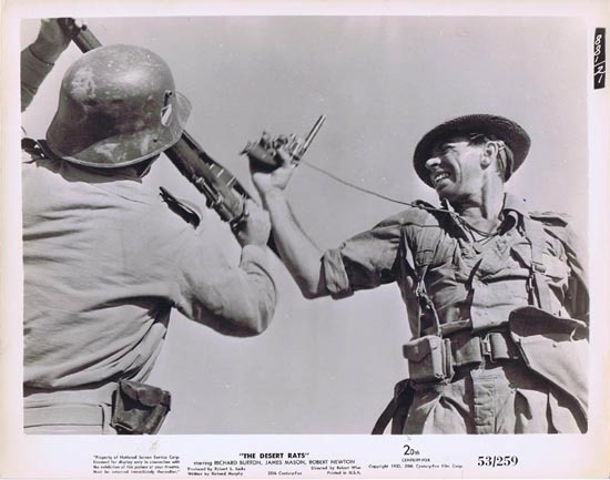 THE DESERT RATS 1953 Movie Still Photo 3 Gun Battle at Tobruk