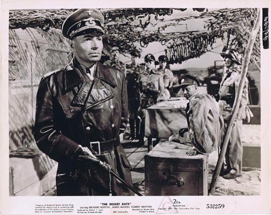 THE DESERT RATS 1953 Movie Still Photo 9 James Mason as Rommel