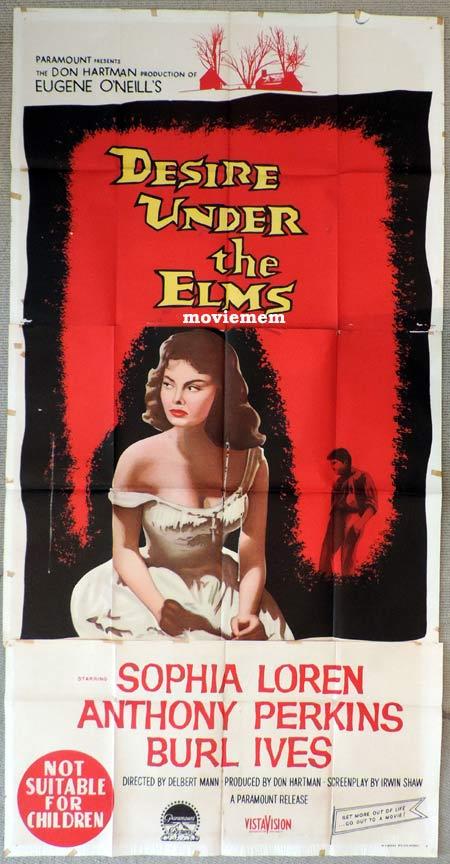 DESIRE UNDER THE ELMS Original 3 Sheet Movie Poster RAF Cliff Robertson