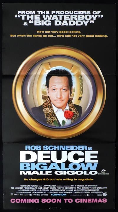 DEUCE BIGALOW Daybill Movie poster Rob Schneider