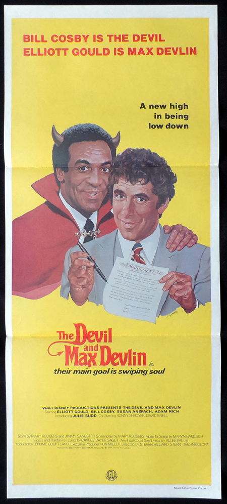 THE DEVIL AND MAX DEVLIN Original Daybill Movie poster Bill Cosby Elliott Gould