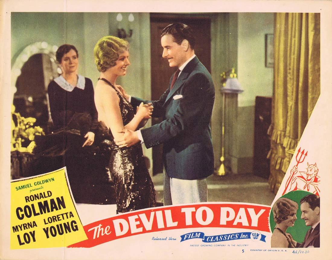 THE DEVIL TO PAY Lobby Card 5 Ronald Colman Loretta Young 1946r