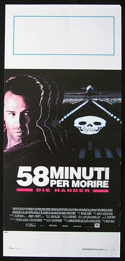 DIE HARD 2 Italian Locandina Movie Poster Bruce Willis Die Harder