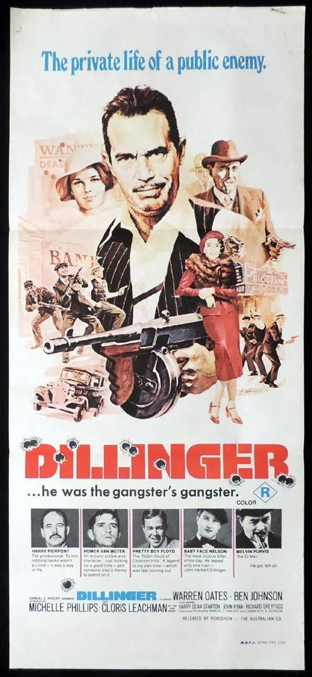 DILLINGER Original Daybill Movie Poster Warren Oates John Dillinger