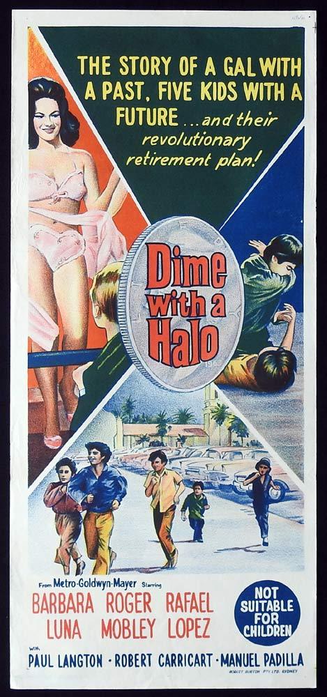 DIME WITH A HALO Original Daybill Movie Poster BarBara Luna