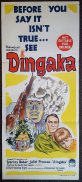 DINGAKA Original Daybill Movie Poster Ken Gampu Stanley Baker Juliet Prowse