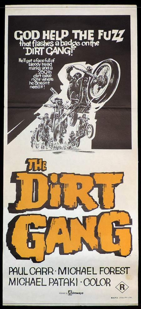THE DIRT GANG Original Daybill Movie Poster Motorcycle Biker
