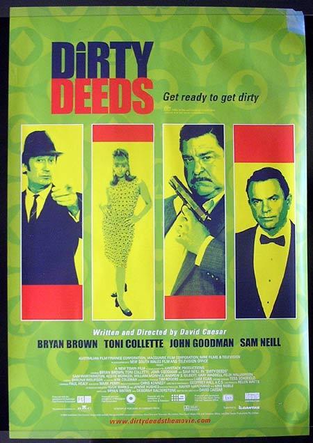 DIRTY DEEDS 2002 1 sheet Movie poster Bryan Brown Toni Collette “A”