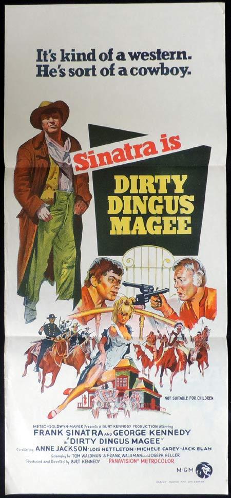 DIRTY DINGUS MAGEE Original Daybill Movie Poster Frank Sinatra