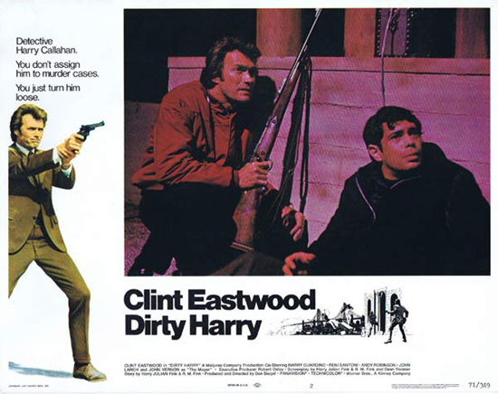DIRTY HARRY Lobby Card 2 1971 Clint Eastwood