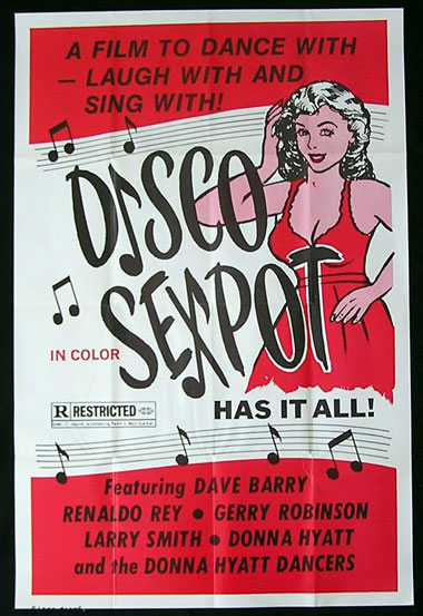 DISCO SEXPOT One sheet Movie Poster Sexploitation poster