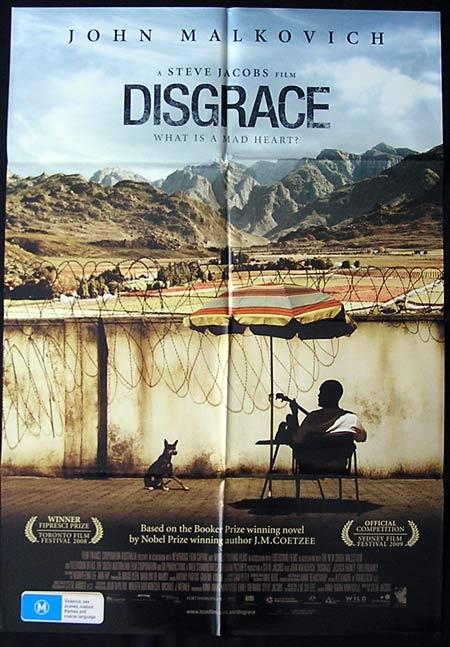 DISGRACE Movie Poster 2008 John Malcovich Australian One sheet