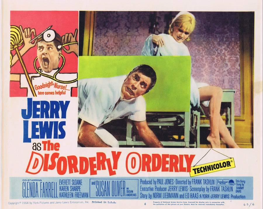 THE DISORDERLY ORDERLY Lobby Card 6 Jerry Lewis