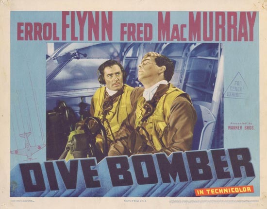 DIVE BOMBER Lobby Card 3 1941 Errol Flynn Fred MacMurray