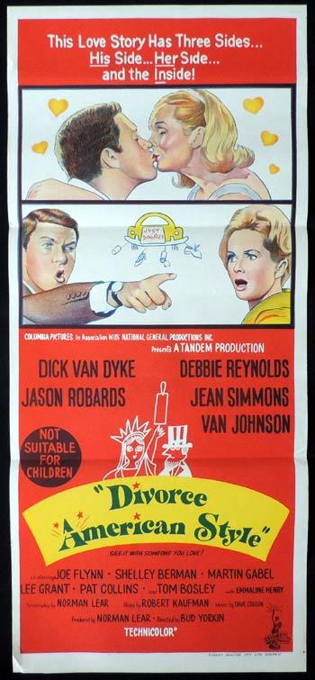 DIVORCE AMERICAN STYLE Daybill Movie poster Dick Van Dyke