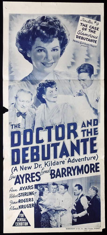 THE DOCTOR AND THE DEBUTANTE Original 1940s Daybill Movie poster Dr Kildare Marchant
