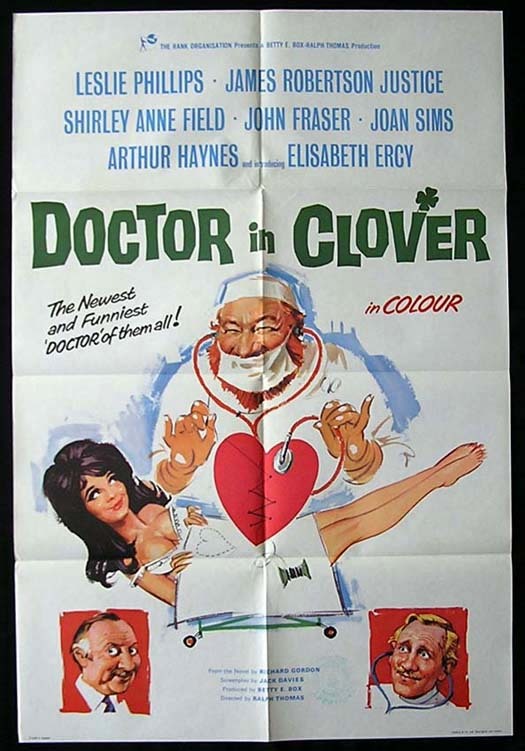 DOCTOR IN CLOVER Movie poster 1966 Rare British One sheet