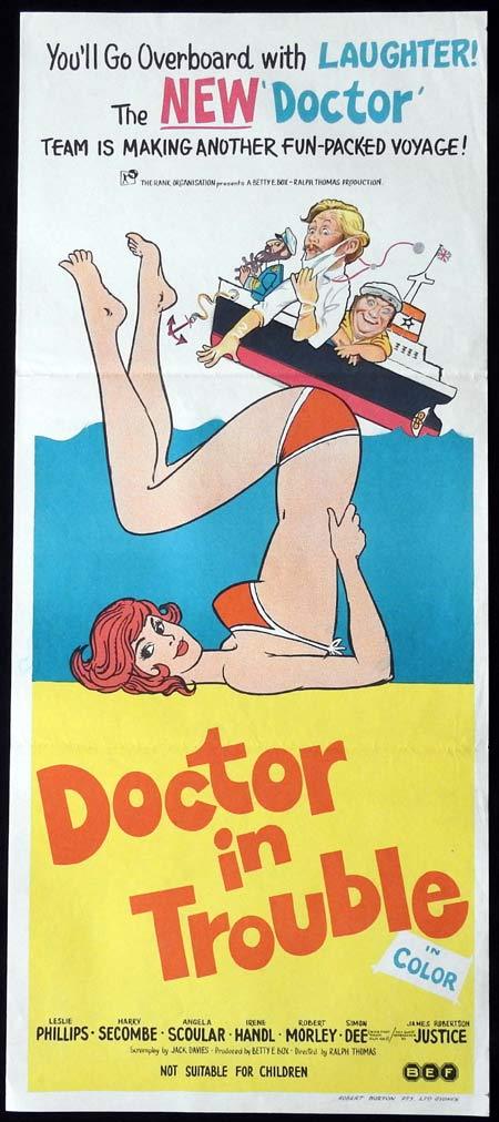 DOCTOR IN TROUBLE Original Daybill Movie Poster
