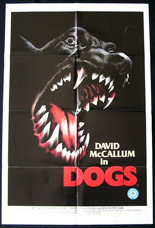 DOGS Original One sheet Movie poster DOBERMAN Horror