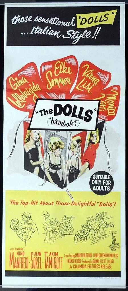 THE DOLLS aka LE BAMBOLE Daybill Movie Poster Gina Lollobrigida Elke Sommer