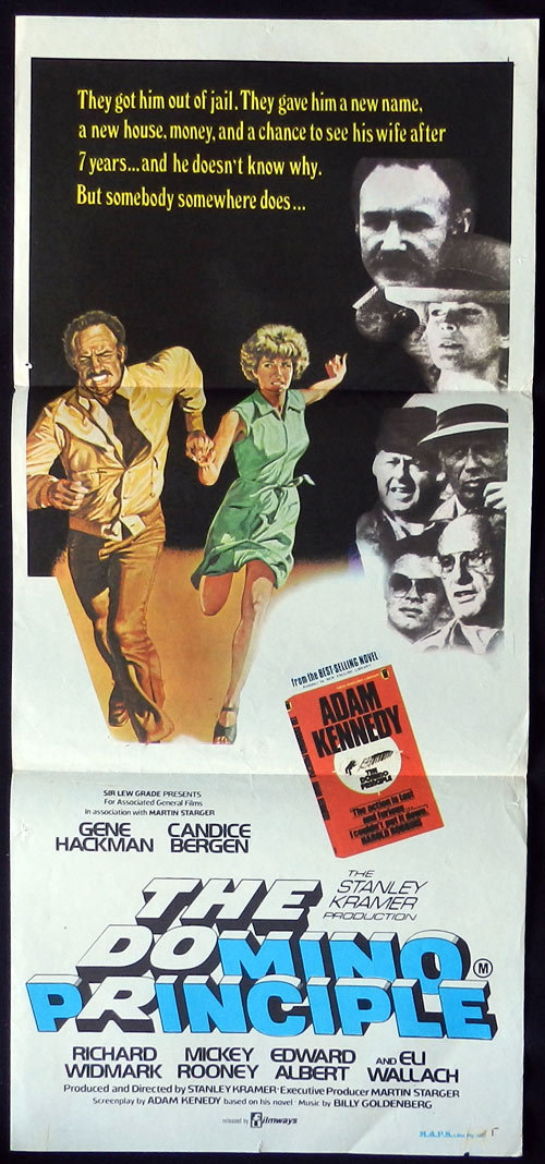 THE DOMINO PRINCIPLE Gene Hackman Candice Bergen Daybill Movie poster Richard Widmark