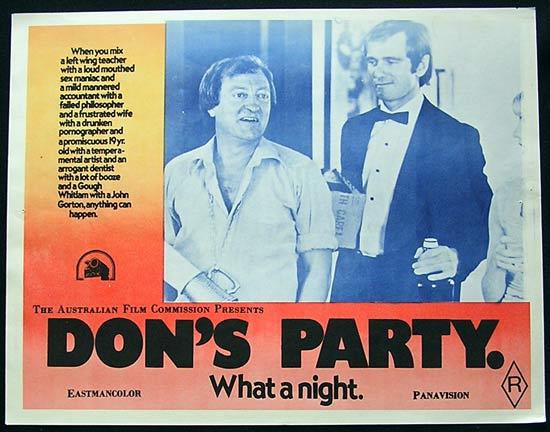 DON’S PARTY ’76 Graham Kennedy RARE Lobby card #5