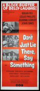 DON'T JUST LIE THERE SAY SOMETHING Original Daybill Movie Poster Leslie Phillips British Comedy