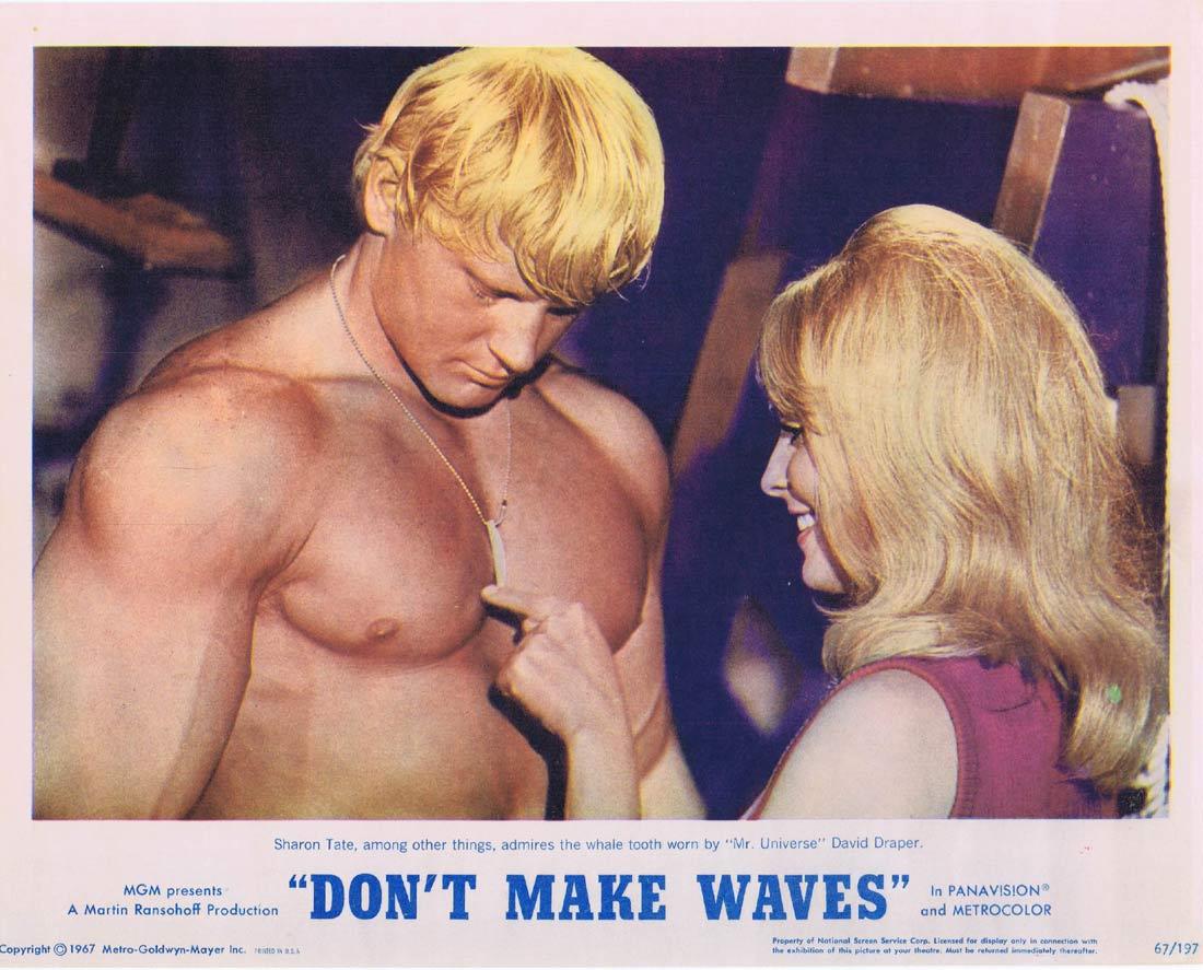 DONT MAKE WAVES Lobby Card 7 Tony Curtis SURFING Claudia Cardinale Sharon Tate